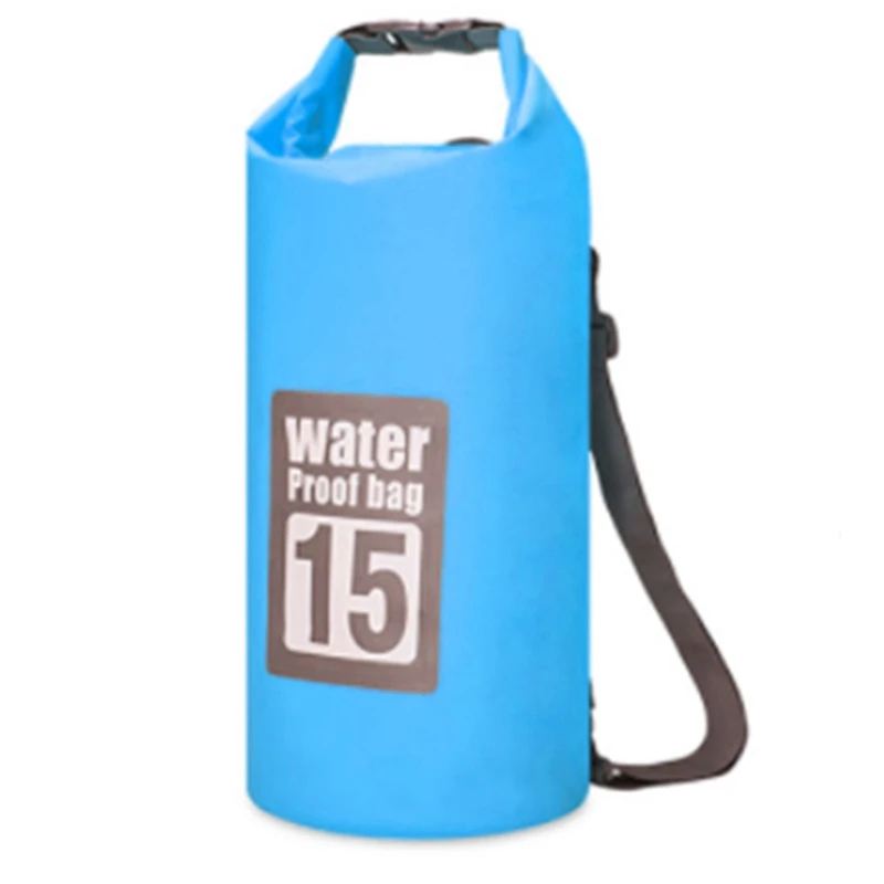

15L PVC Waterproof Bags Storage Dry Bag for Canoe Outdoor Sport Swimming Bags Travel Kit Sack Backpack