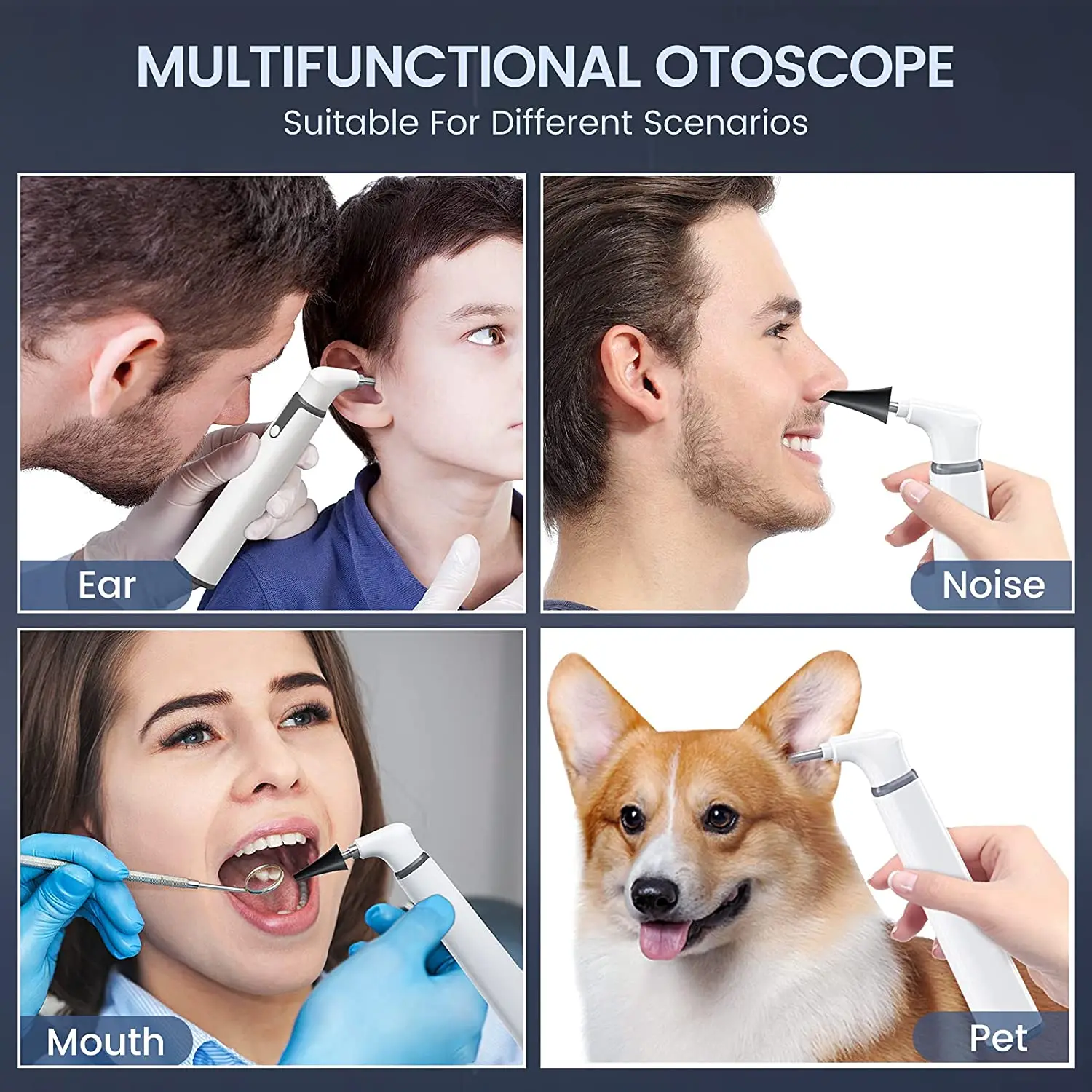 Wifi Otoscope Digital Ear Endoscope 3.9mm 720P HD  Wireless Ear Scope with 6 LED Lights for Kids and Adults IOS Android images - 6