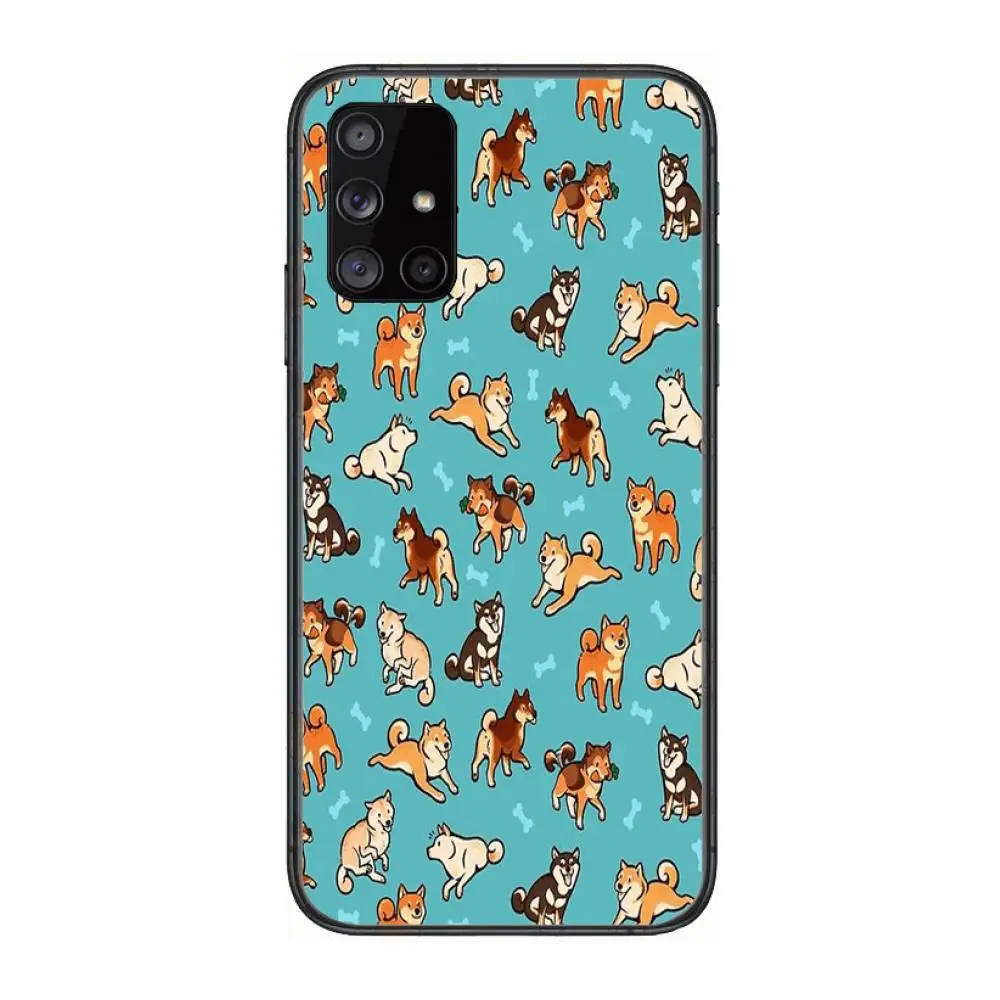 

Puppy Cute Shiba Inu Phone Case Hull For Samsung Galaxy A 90 50 51 20 71 70 40 30 10 80 E 5G S Black Shell Art Cell Cover