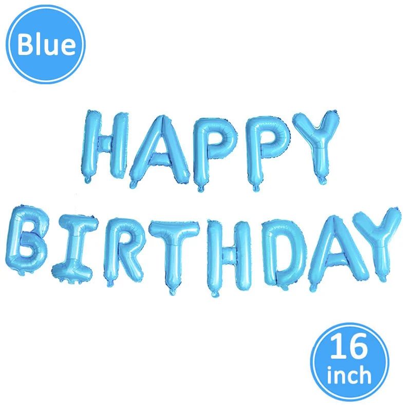16inch blue Lincaier I Am Two баннер из крафт-бумаги и 2 воздушных шара 2 года день рождения для мальчиков и девочек 2 вечерние украшения второй овсянка Близнецы гирлянда - Цвет: 16inch blue