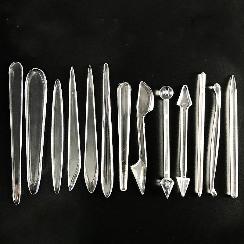 13 шт./компл. Сверхлегкий инструмент для тиснения из мягкой глины пластиковые