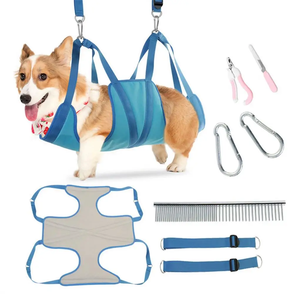 

Cat Dog Hammock Helper Pet Grooming Hammock Restraint Bag Kit Pet Supplies For Grooming Trimming Bathing And Washing Cat Dog Gro
