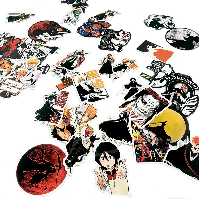 Pegatinas de lej&iacute;a para animaci&oacute;n cl&aacute;sica japonesa, 50 Uds., para nevera, Maleta, diario, libro de recuerdos, pegatina de Graffiti resistente al agua-4