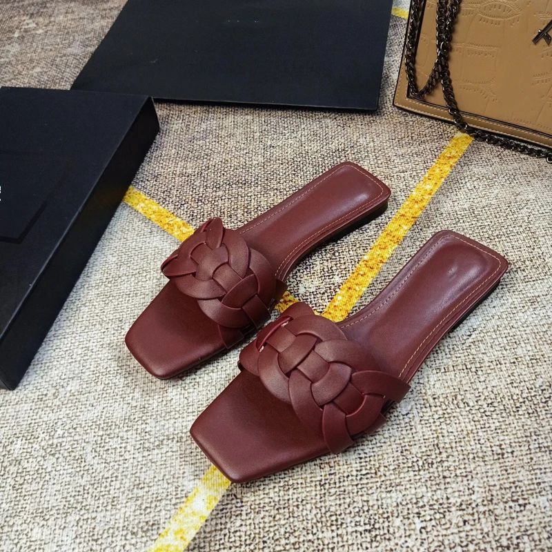 

2021 summer new style fashion women sandals Strappy Criss-Cross flats flip flop slipper summer Slide