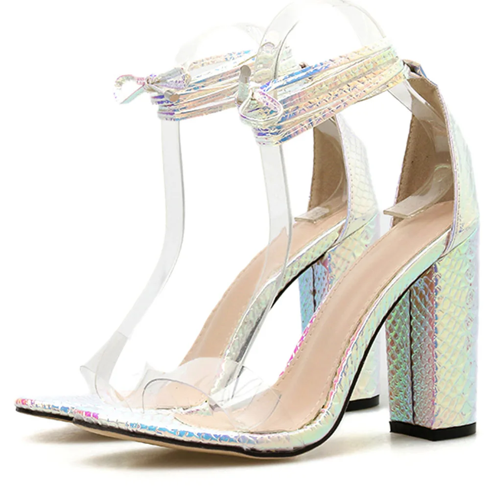 SARAIRIS/женские модные босоножки с прозрачными ремешками Сезон лето Милые Розовые