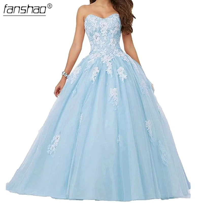 Женское платье без рукавов Fanshao Сиреневое бретелек Белое Бальное Платье с