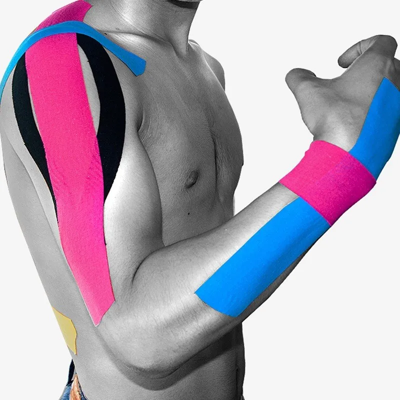

2.5cm Kinesiology Kinesiotape Waterproof Physio Therapy Muscle Tape Sports Safety Tape Elastic Bandage Strain Injury Support