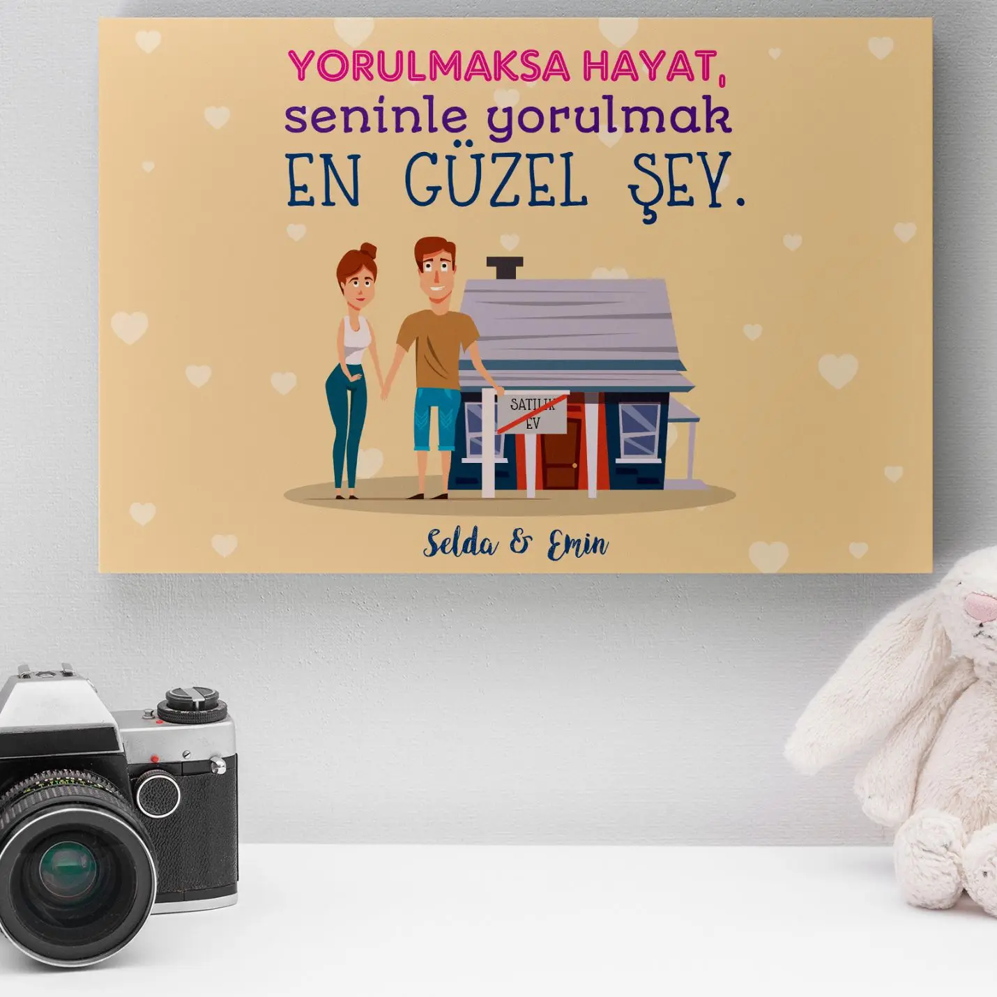 

Personalized Romantic Design Mini Canvas-8