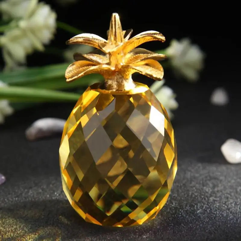Статуэтки хрустальные в форме ананаса бриллиантовые мини фотообои DIY искусство