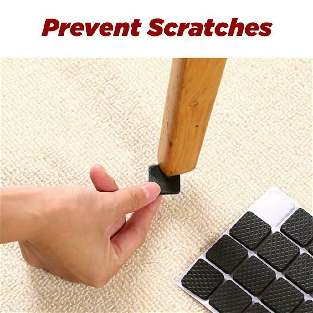 2-48PCS Self Adhesive Furniture Leg Feet Rug Felt Pads Anti Slip Mat Table Legs Floor Protector Mats For Chair | Обустройство дома