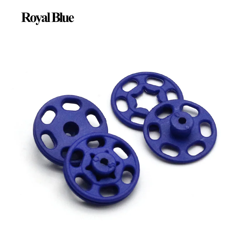 Royal Blue 15 шт. 7 мм/10 мм/13 мм/15 мм/18 мм/21 мм маленькие абс пластиковые оснастки крепеж пресс-Кнопка шпильки Швейные аксессуары - Цвет: Royal Blue