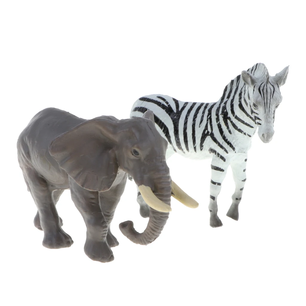 

Pack of 12 Wildlife Creature Statue Models Kids Animal Recognition Training