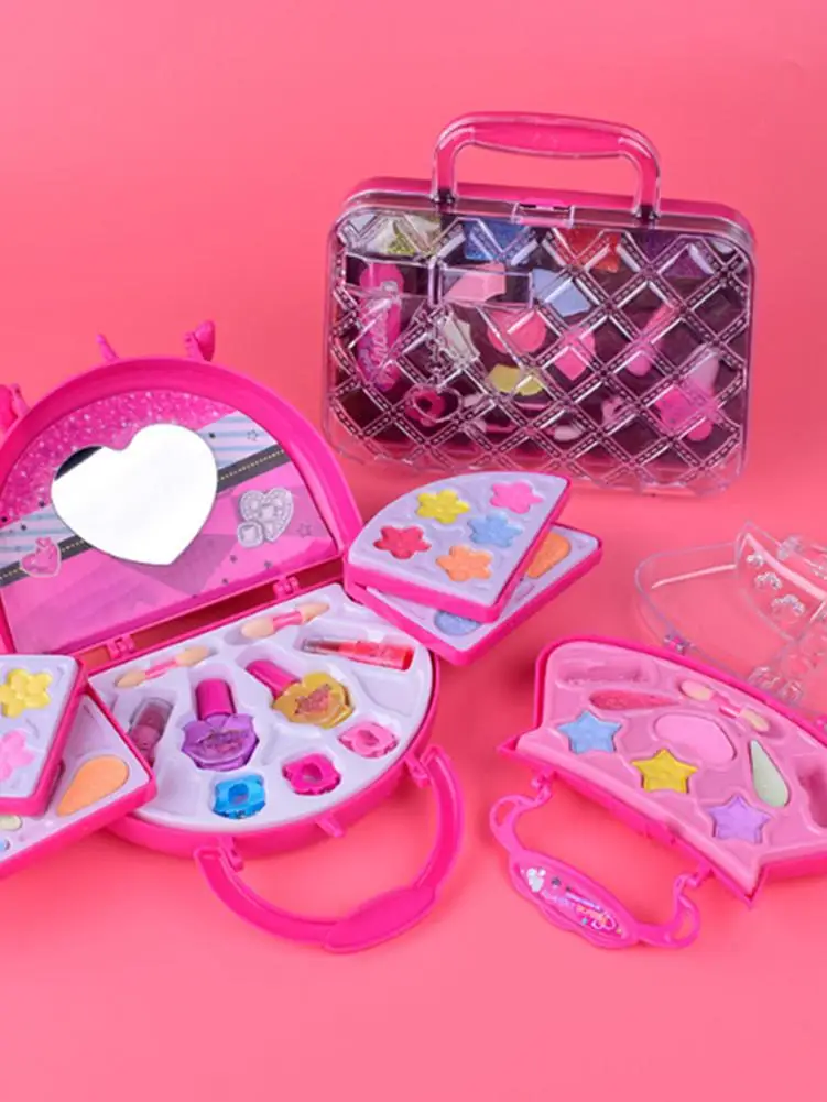 

Hot Kids Cosmetics Stage Makeup Set Girls Pretend Play Makeup Set Makeup Toys Set For Children Kids Princess Dress Up Makeup Toy