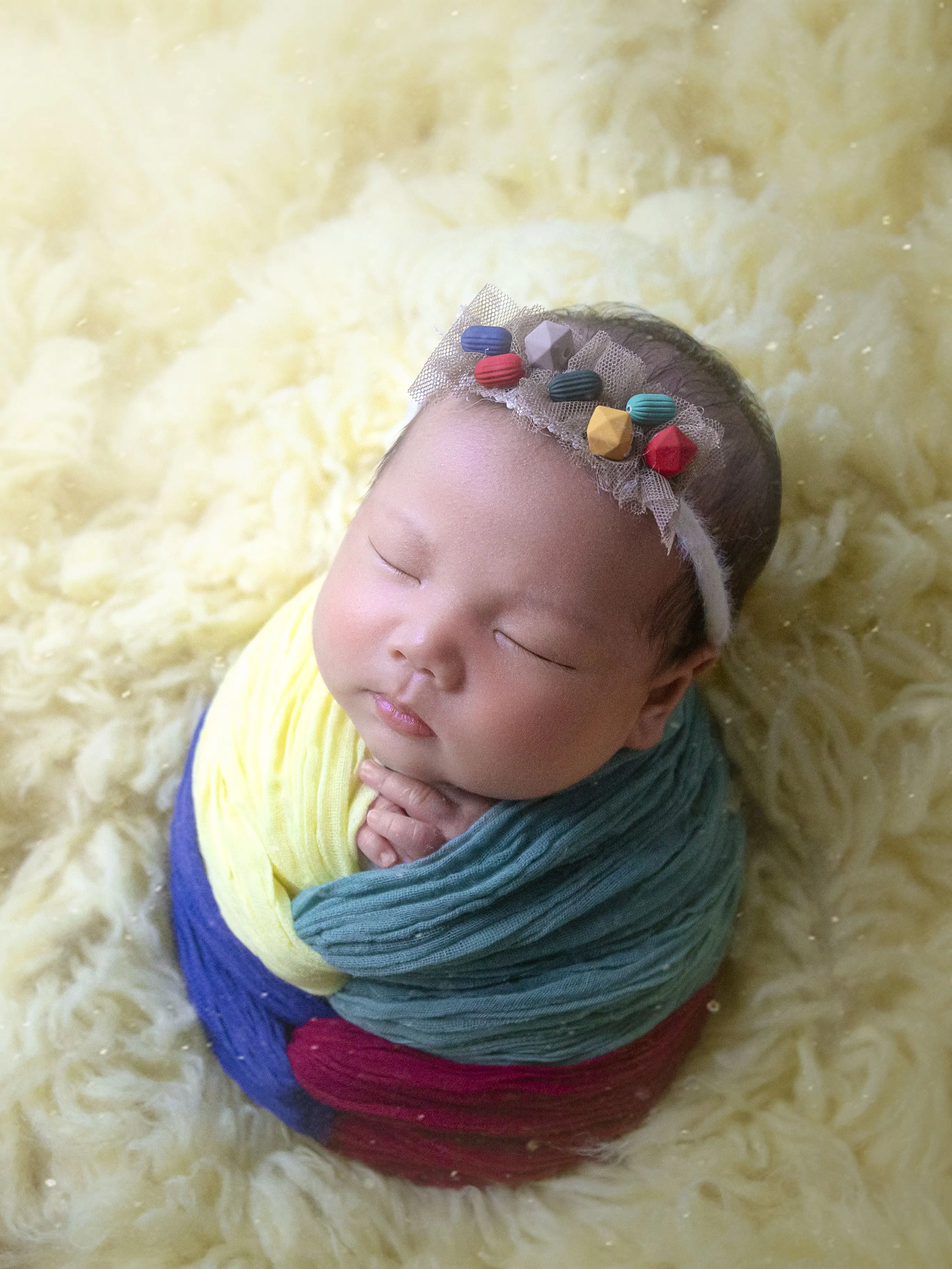 Класс 60 100% хлопок Новорожденный ребенок Фотография Prop окрашенная Марля