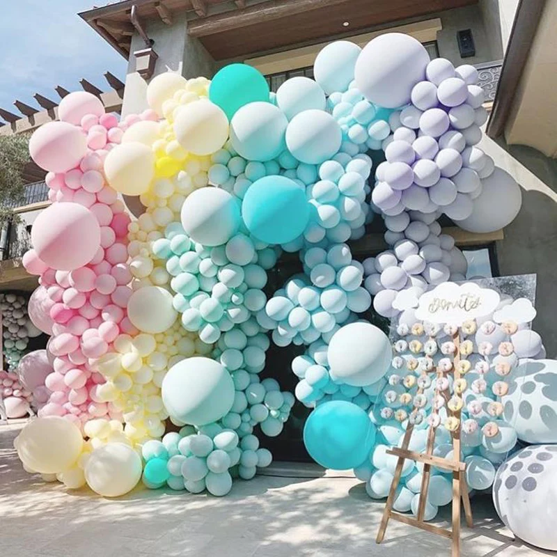 

30pcs 5 Inch Macarons Color Pastel Candy Balloons Latex Round Helium Baloons For Birthday Party