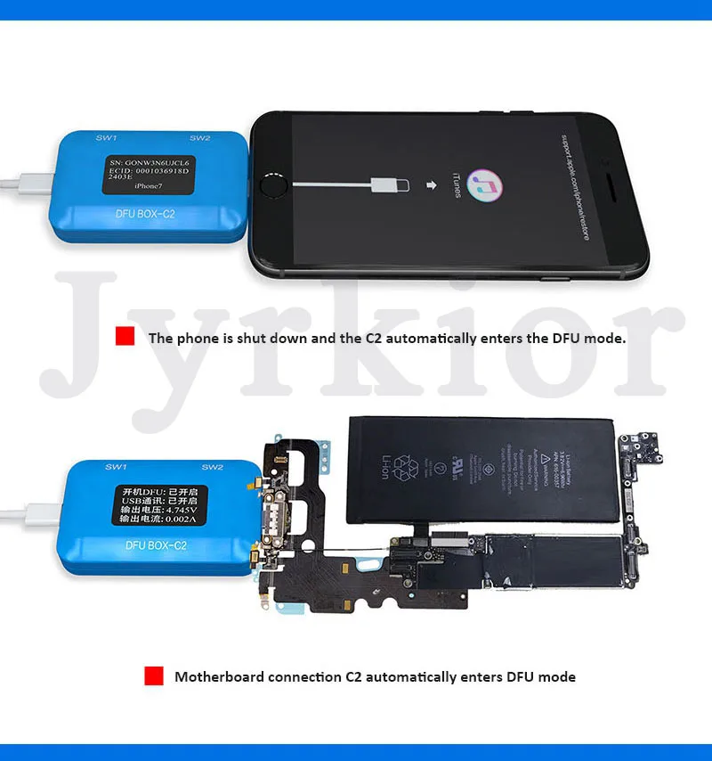 JC C1 умная ремонтная коробка для iPhone XR XS MAX X 8 Plus 8 7P 6S Plus 6S 6P 6 плата для зарядки аккумулятора