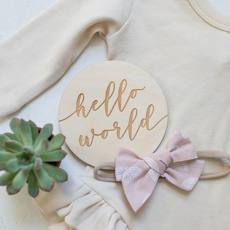 

Wood Baby Monthly Milestones Baby Month Signs Photo Prop Baby Shower Gift