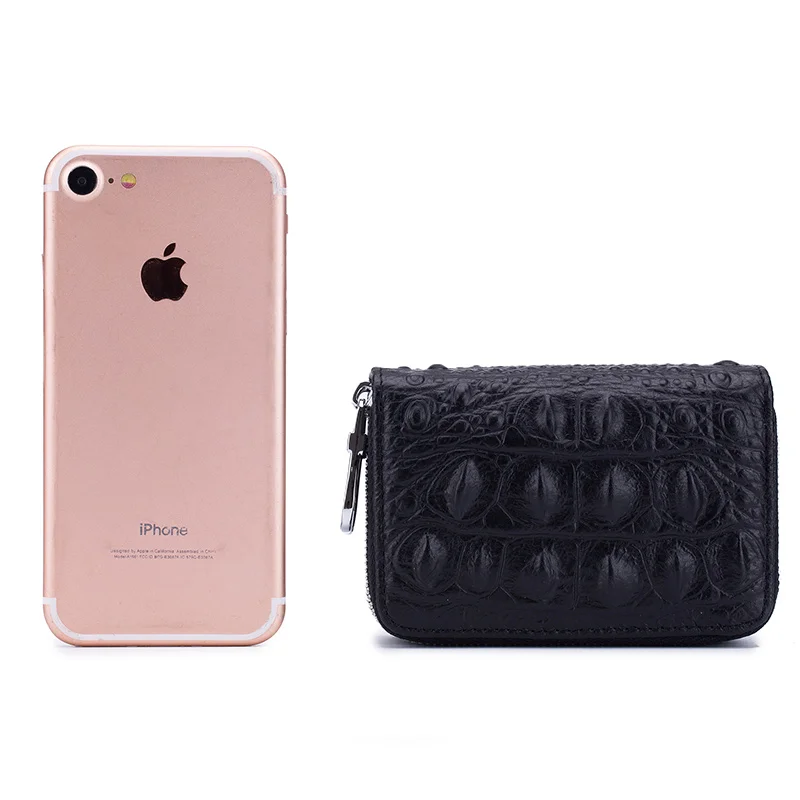 Женский держатель для кредитных карт из натуральной кожи с двойной