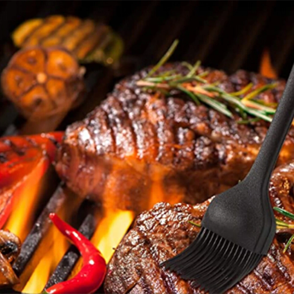 Масляная щетка портативная силиконовая для барбекю приготовления еды