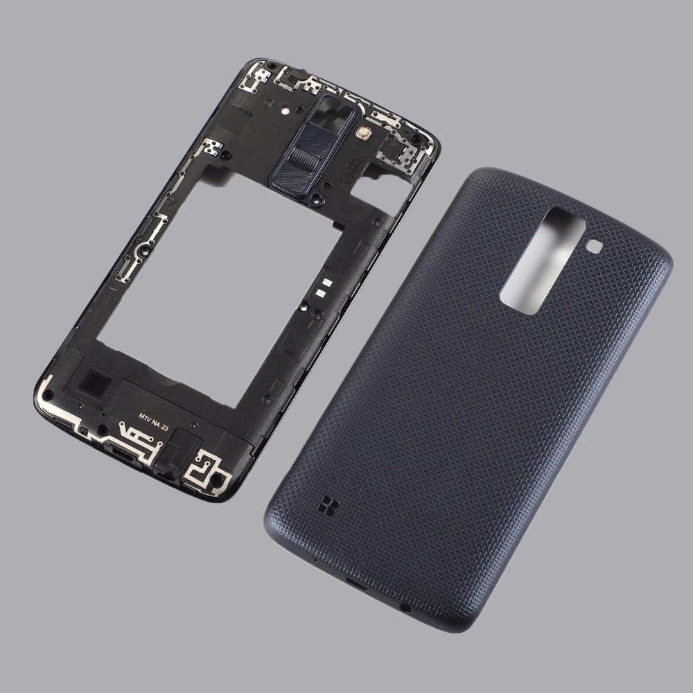 Корпус для LG K8 2016 Phoenix 2 K350DS K350N K350E US375 K371 AS375 чехол средней рамы 1 Sim / + задняя крышка