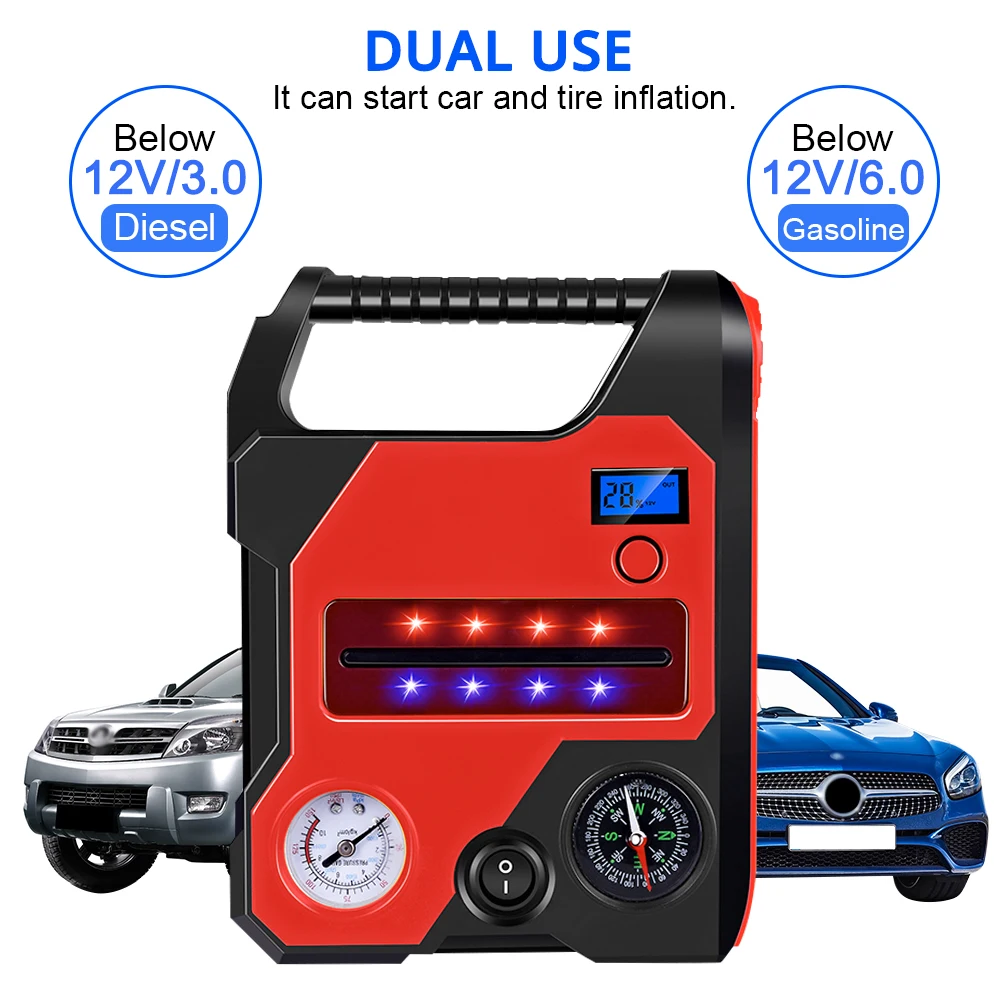 Автомобильный стартер портативное USB мобильное зарядное устройство резервного