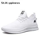 Кроссовки мужские сетчатые для бега, легкие дышащие кроссовки для фитнеса, повседневные, на шнуровке, лето 2021