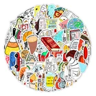 100 шт. эстетическое Стиль Girl вещи наклейки для Тетрадь фото Стикеры для альбомов на машину, рукоделия Скрапбукинг Материал