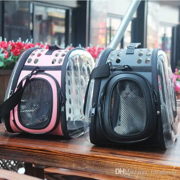 

Чехол для кошки, прозрачная вместительная сумка для домашних животных, складная сумка для домашних животных для улицы, Портативная сумка че...