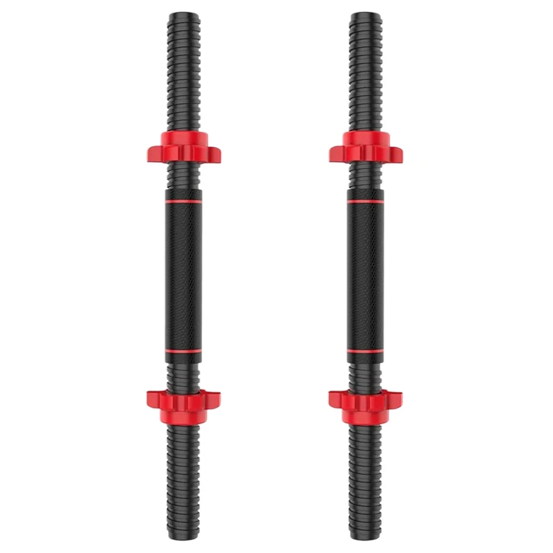 

18 Inch Adjustable Dumbbell Bars, Non-Slip Dumbbell Handles, Threaded Dumbbell Handles with Safety Locks
