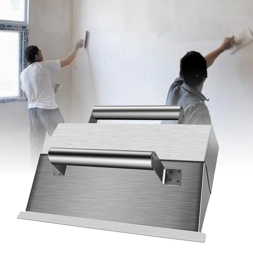 

Stainless Steel Plastering Tool Drywall Concrete Filling Spatula Worker Hand Trowel Tool With Protective Cover For Masons