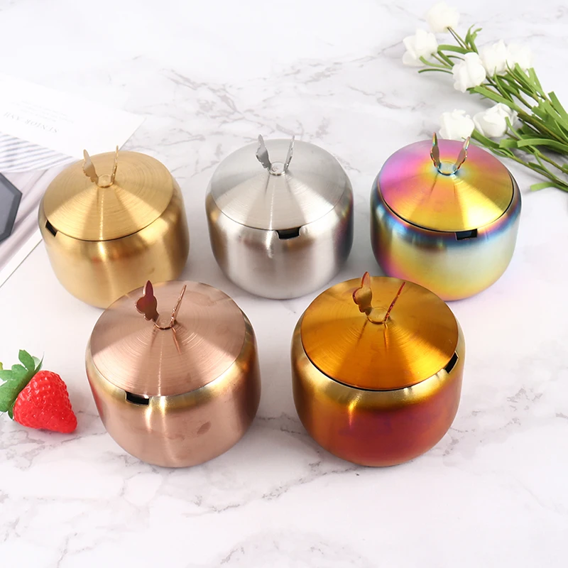 

Kitchen Stainless Steel Condiment Pot Salt Sugar Container Tool With Lid