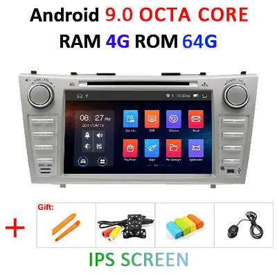 DSP ips 4G ram 64G rom Android 9,0 AV выход автомобильный dvd-плеер для Toyota Camry 2007 2008 2009 2010 gps-навигация, радио, стерео - Цвет: 9.0 4G 64G