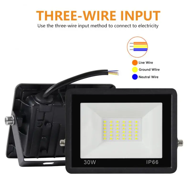 PIR Motion Sensor LED Flood Light 10W 30W 50W 100W Outdoor Floodlight 220V Waterproof Led Spotlight For Garden Wall Street Light