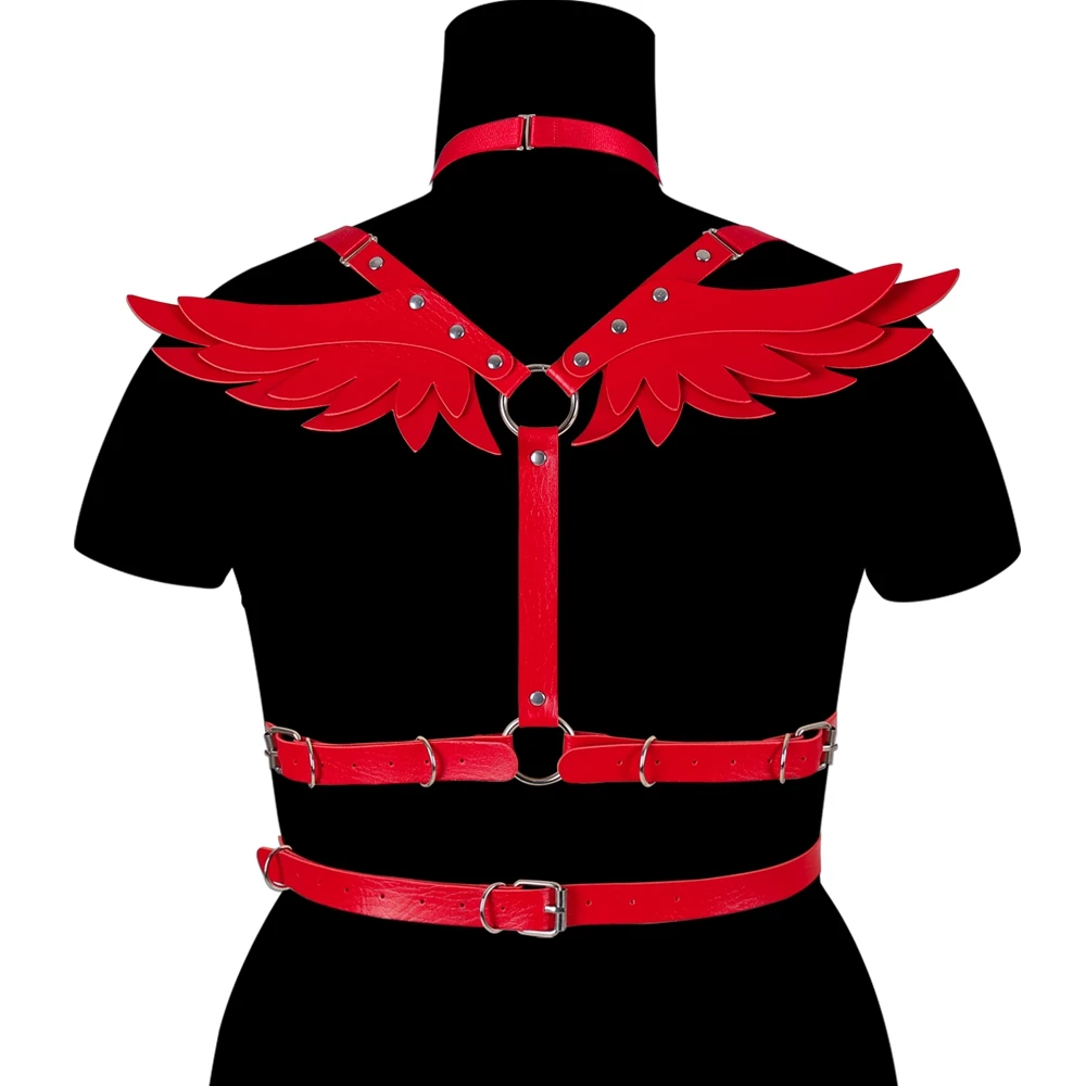 Портупея с крыльями ангела бюстгальтер на бретельках сексуальные костюмы в