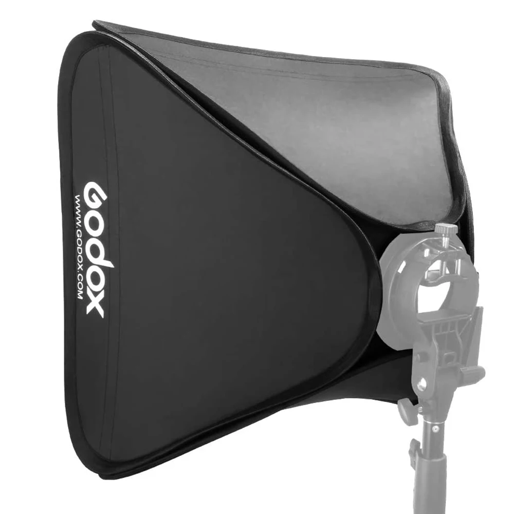 Godox 40x40 см 50x50 60x60 80x80 складной софтбокс для вспышки Speedlite S типа S2 Кронштейн