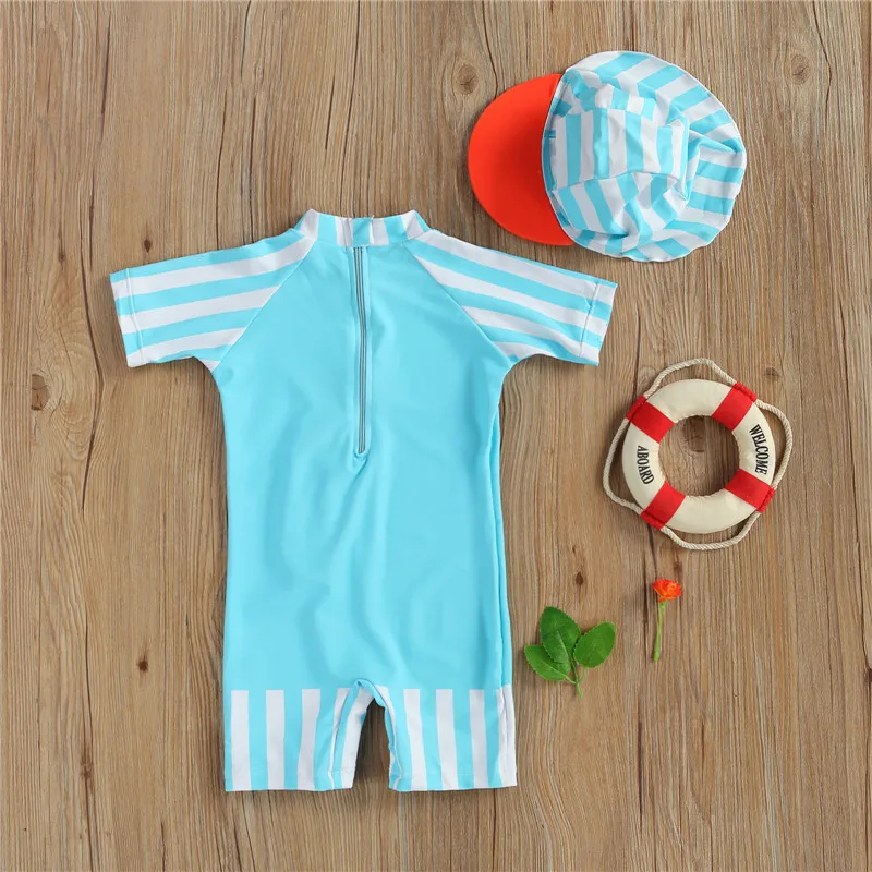 

Kids Swimsuits Cartoon Dinosaur Print Round Neck Short Sleeve Romper One-Piece Swimwear for Boys S-XXL Swimming Bathing Suit