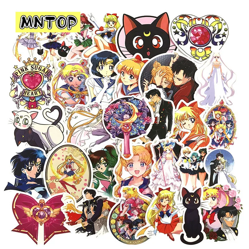 10/30/50Pcs/set Japanese Anime SAILOR MOON Graffiti Stickers For Laptop Children