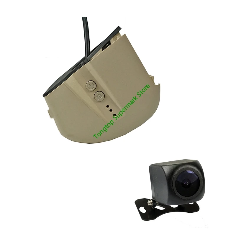 dual lens-BG Двойной Объектив WIFi Автомобильный регистратор DVR видеорегистратор, видео Регистраторы 1080P 96655 IMX323 для автомобилей Audi A1 A3 A4 A5 A6 Q3 Q5 Q7 перед 2012 - Название цвета: dual lens-BG