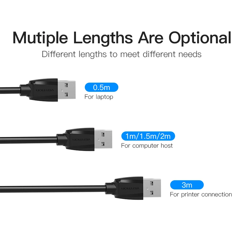Vention USB 2 0 3 Удлинительный кабель от мужчины к женскому быстрая скорость