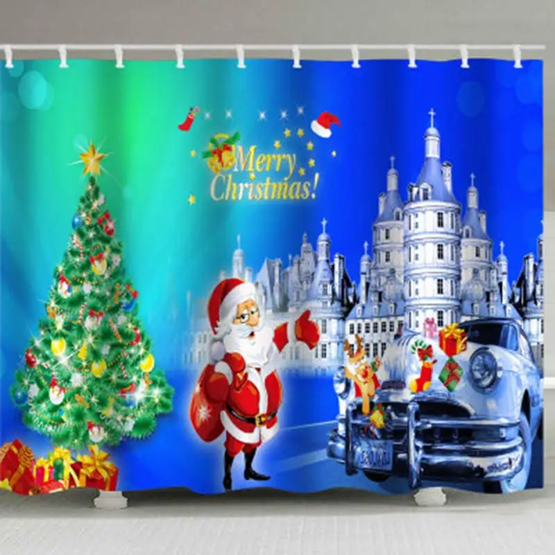 Рождественский душ фестиваль Санта Клаус украшения фон цветок гобелен Тип