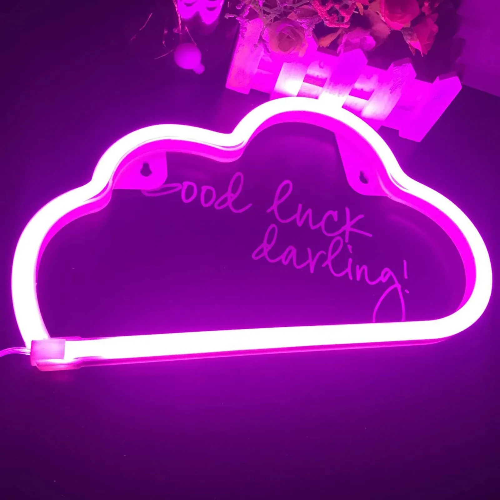 

LED Cloud Design Neon Sign Night Light Art Decorative Lights Plastic Wall Lamp for Kids Baby Room Holiday Lighting