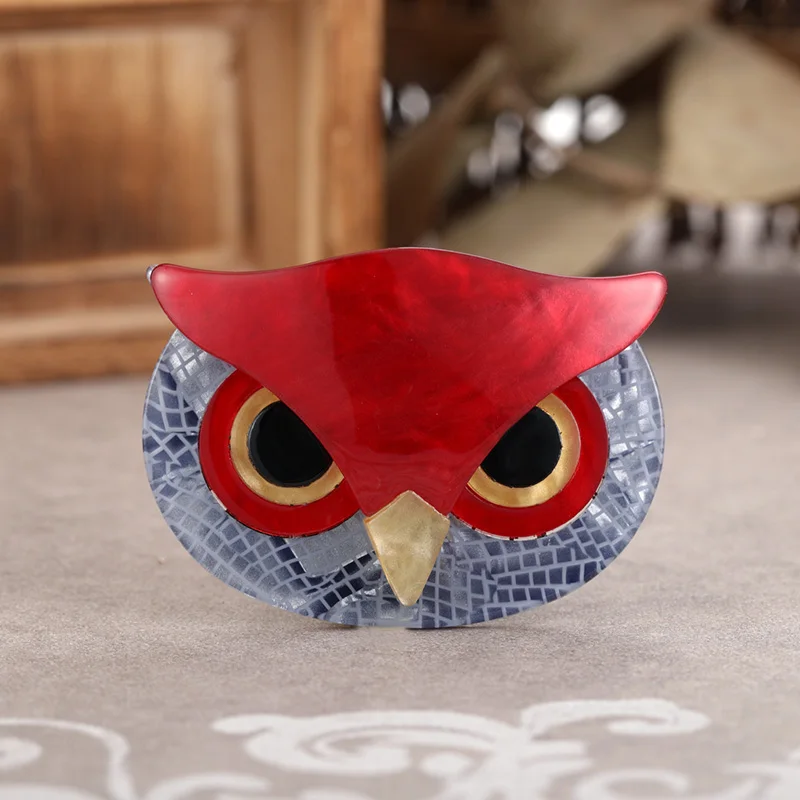 FUNMOR акриловые большие глаза совы лицо многоцветные ручной работы твердая птичка