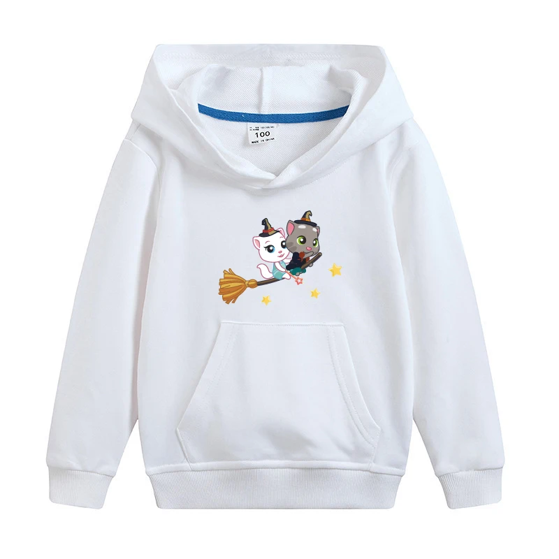 

Talking Tom and Friends Fashion Sweatshirt Spring And Autumn Boy Clothes Hoodies Cartoon Kids Long Sleeve Tops