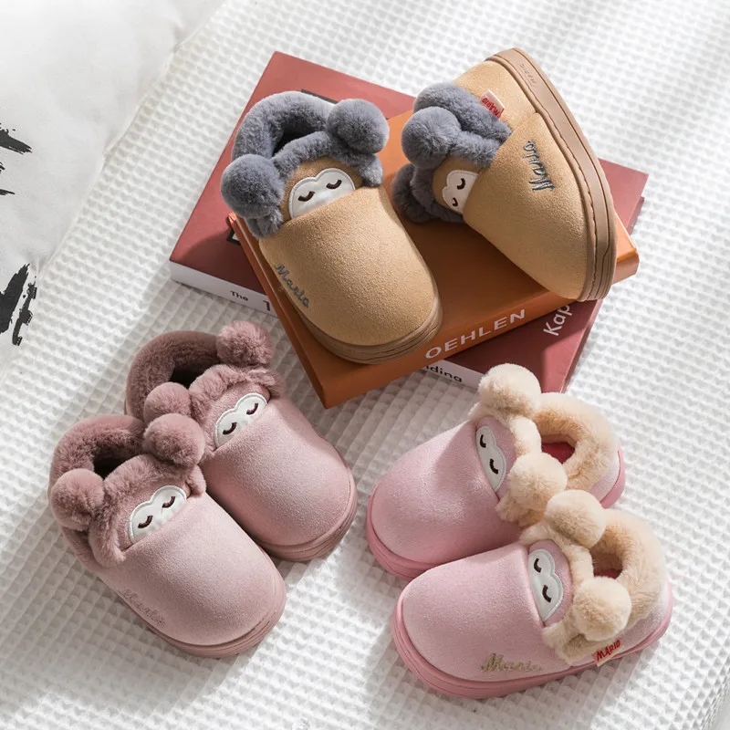 Тапочки детские х/б Нескользящие на осень/зиму|Тапочки| |