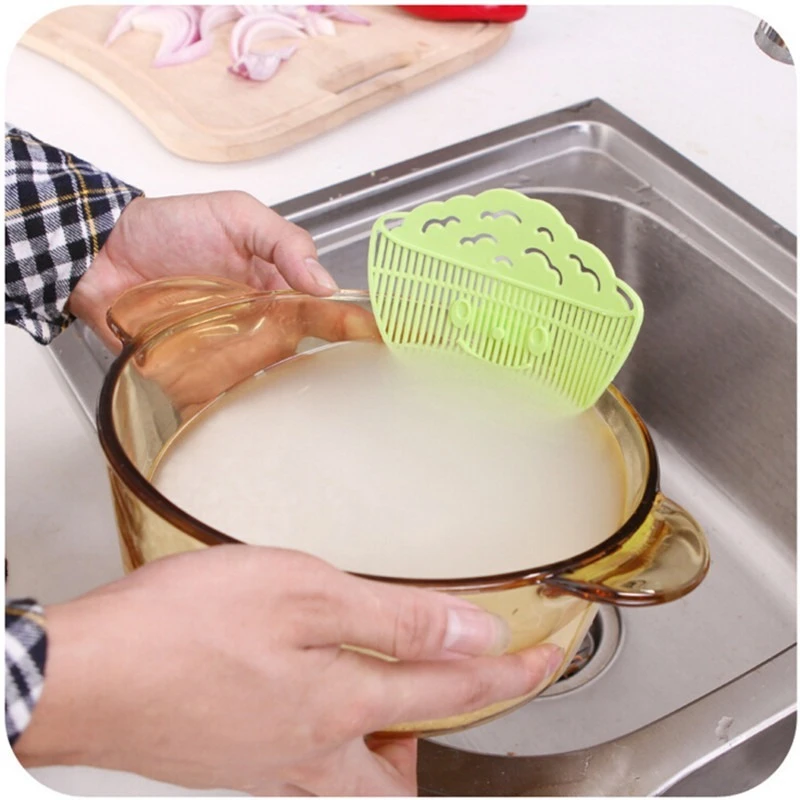 1 шт. улыбка может закрепить Тип очистки сито для мытья риса крылом устройство