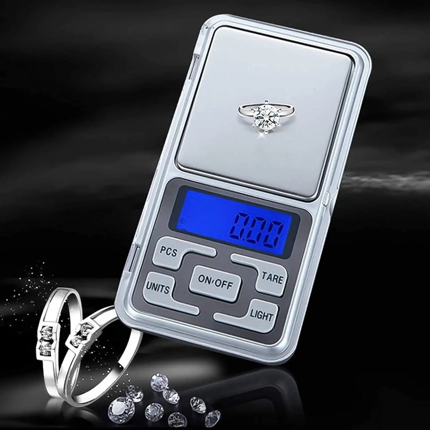 

500g/300g/200g/100g 0.01g 500g 0.1g Digital Pocket Scale Mini Scales Jewelry Weight Diamond Balance Kitchen Weighing