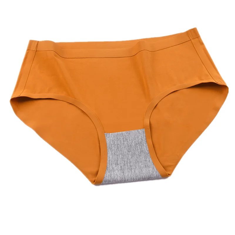 3 шт. женские бесшовные шелковые трусики со средней посадкой | Женская одежда