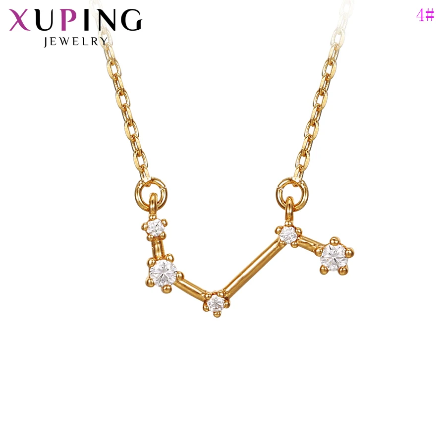 Xuping, Новое поступление, ожерелье, 12 созвездий, ожерелье для женщин, девушек, элегантная цепочка, ювелирные изделия, рождественские подарки, S215.2-46346
