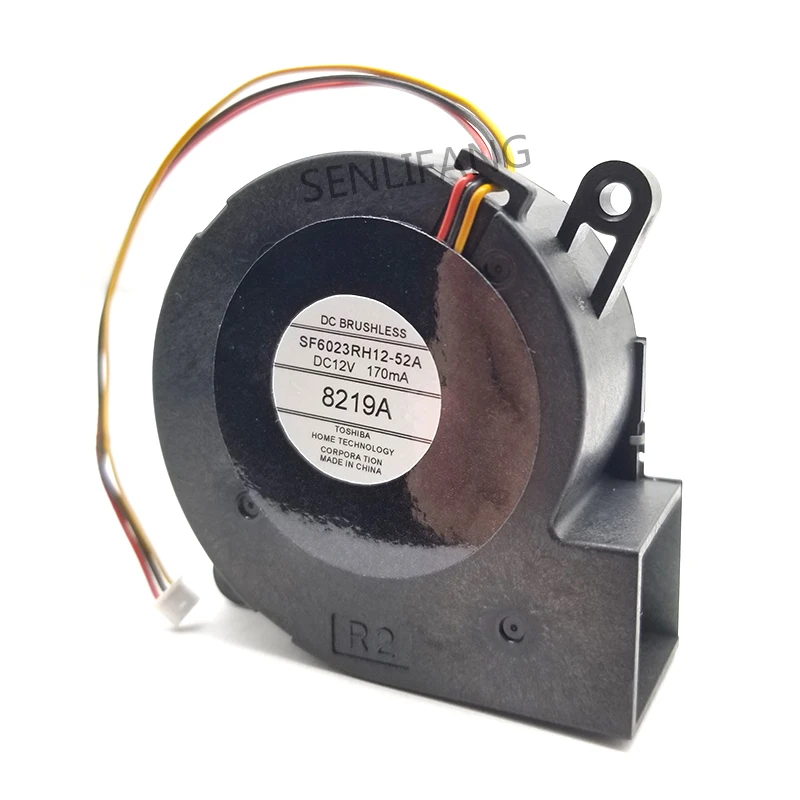 Охлаждающий вентилятор для сервера, SF6023RH12-52A в пост. Тока, мА, 3-проводной, 60x60x25 мм