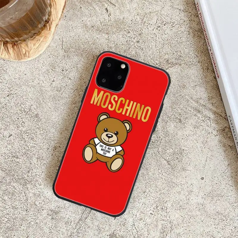 

Luxury Italy Luxury Brand-Moschino Bear Phone Cases For Iphone 6 6s 7 8 Plus XR X XS XSmax 11 12 Pro Mini Max